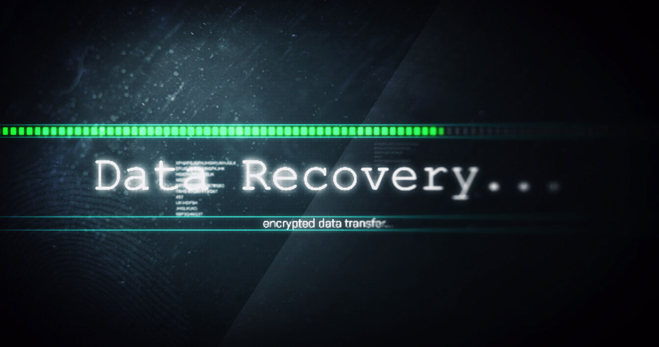 Data Recovery on simulated screen